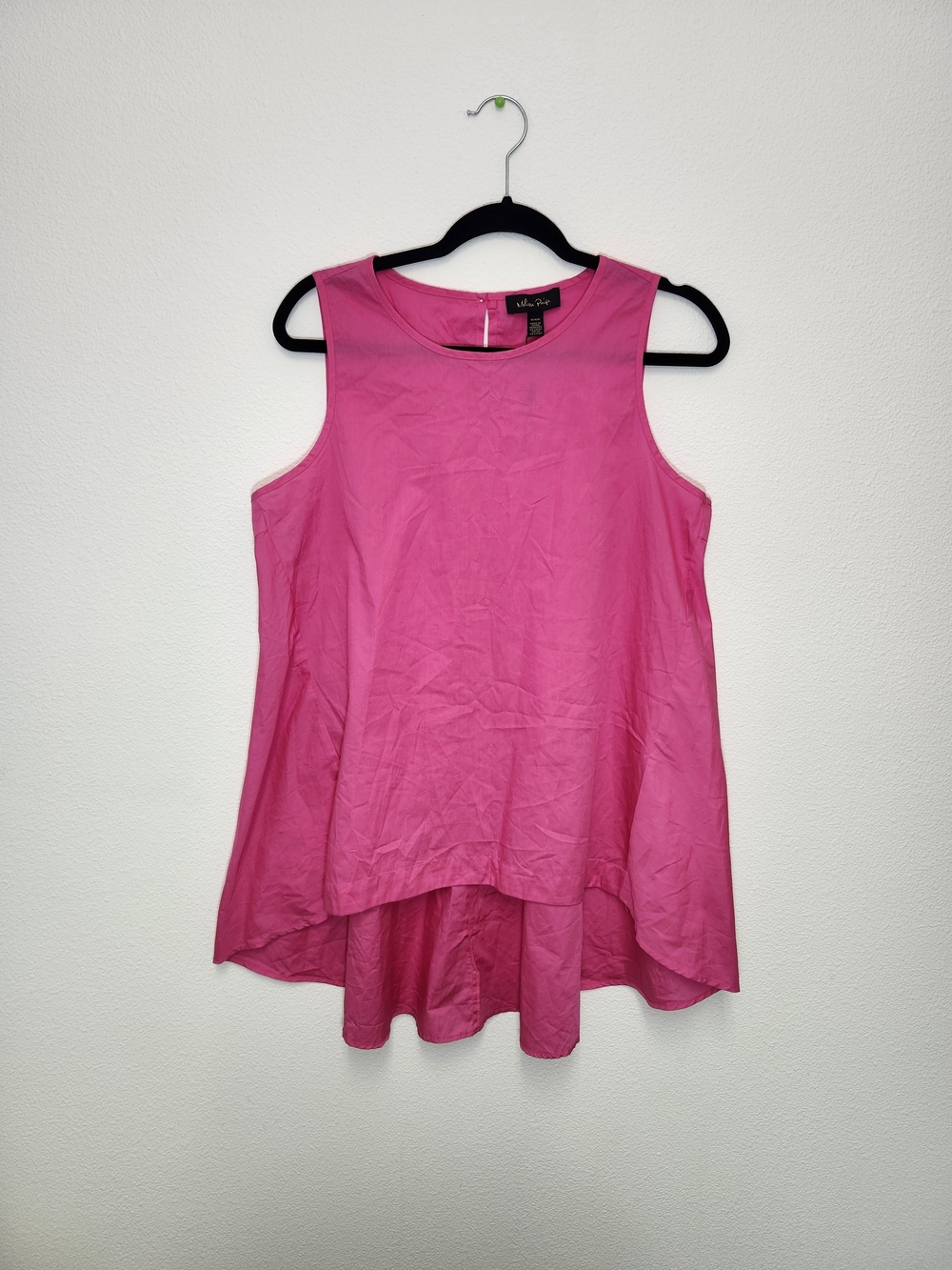Melissa Paige Fuchsia Pink High-Low Swing Tank Top